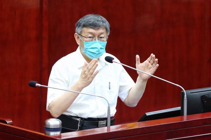 台北市长柯文哲。图片来源:台湾中时新闻网 杜宜谙 摄 台北市长柯文哲。图片来源:台湾中时新闻网 杜宜谙 摄