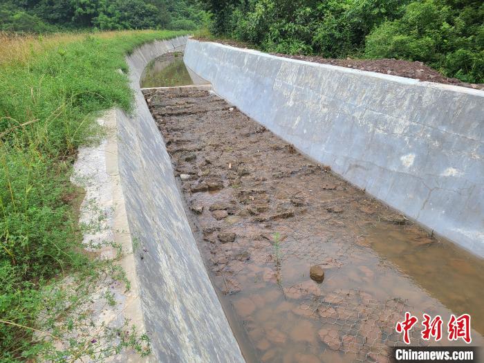 图为郑渝高铁位于万州的生态渣水沟,采用石笼网等非砼结构,有利于此地生态系统的恢复。 渝万铁路有限责任公司供图 图为郑渝高铁位于万州的生态渣水沟,采用石笼网等非砼结构,有利于此地生态系统的恢复。 渝万铁路有限责任公司供图