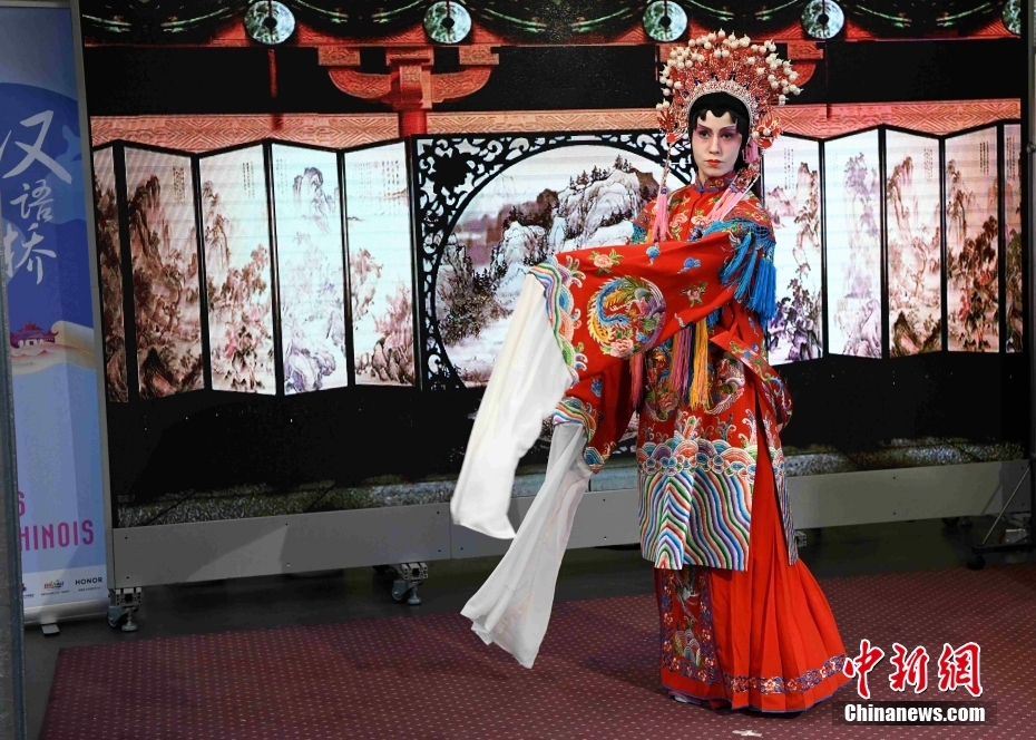 图为参赛选手在进行才艺展示。 <a target='_blank' href='/'>中新社</a>记者 李洋 摄
