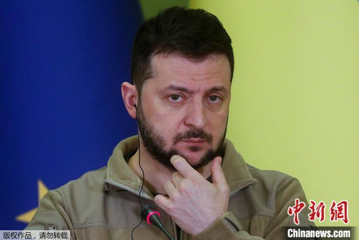 资料图:乌克兰总统泽连斯基。 资料图:乌克兰总统泽连斯基。