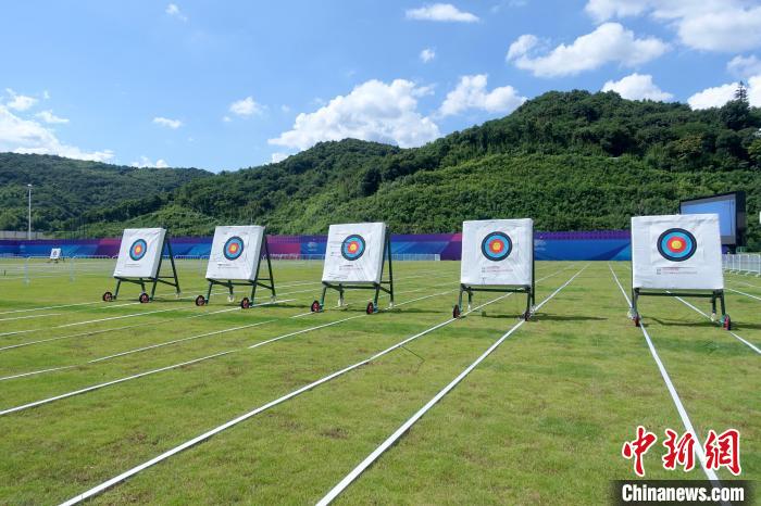 富阳银湖体育中心射箭场地。　钱晨菲 摄